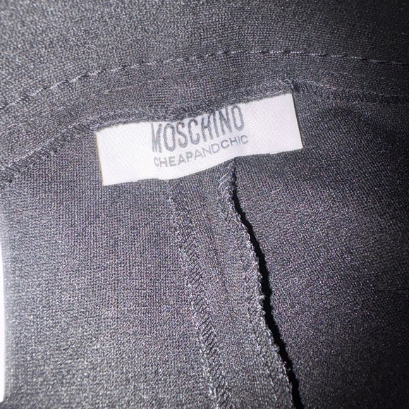 Moschino trouser pants black womens size 4 made in Italy straight leg - Picture 4 of 6